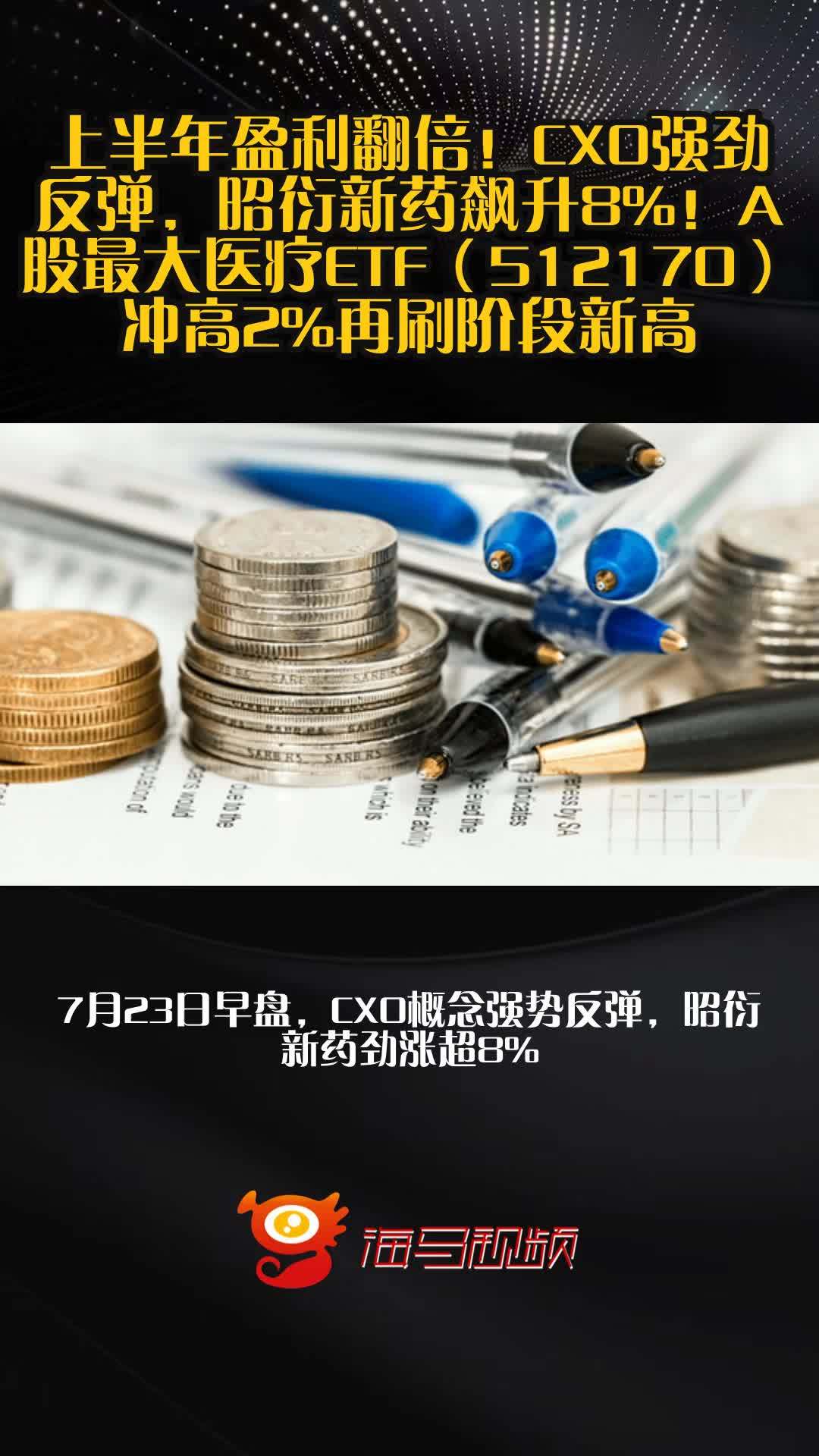 港股CXO概念股集体走强，昭衍新药与泰格医药联袂攀升均涨超4%