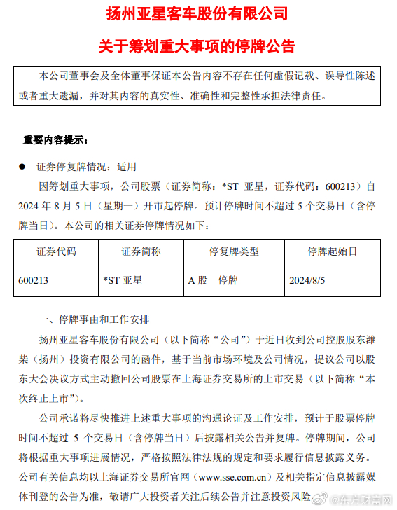 注意！ST亚星关键时刻将至，8月26日股东大会定生死，这些要点你必须关注